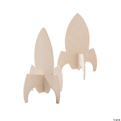 DIY 16cm Wood Rockets - 12 PK